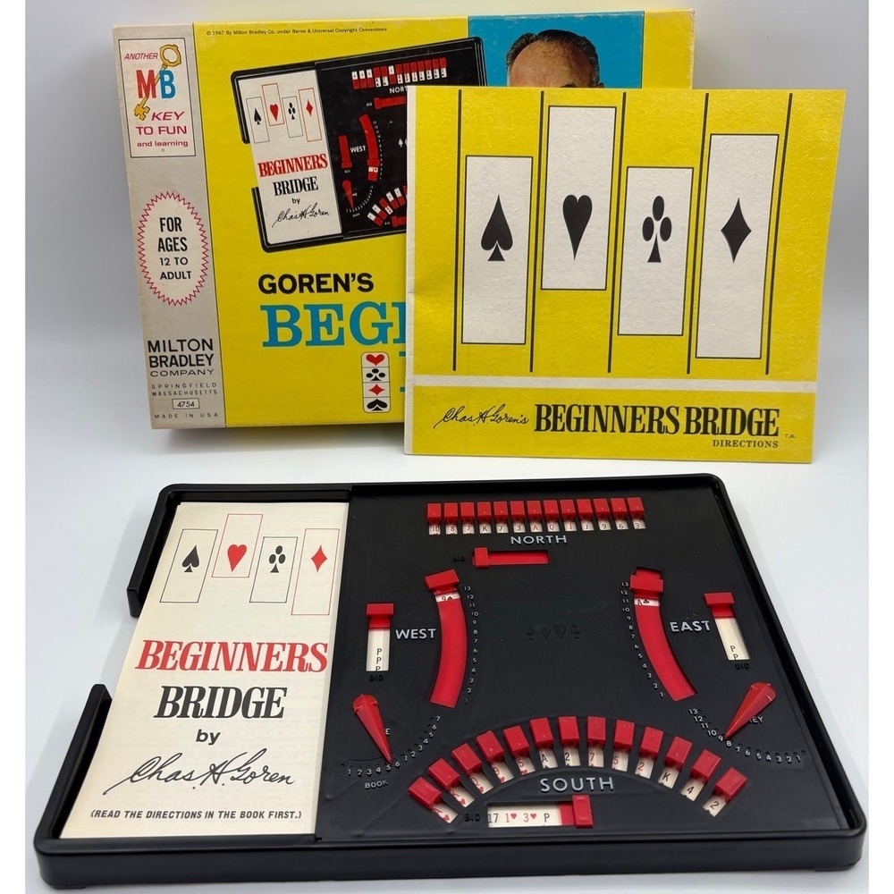 Goren's Beginners Bridge Game Milton Bradley Complete Vintage 1967 - Picture 1 of 5